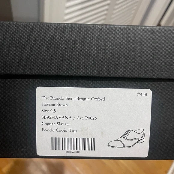 Paul Evans Tan/Brown Leather Shoes Sz 9.5 - Picture 14 of 15